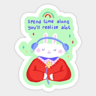 Alone Time Sticker